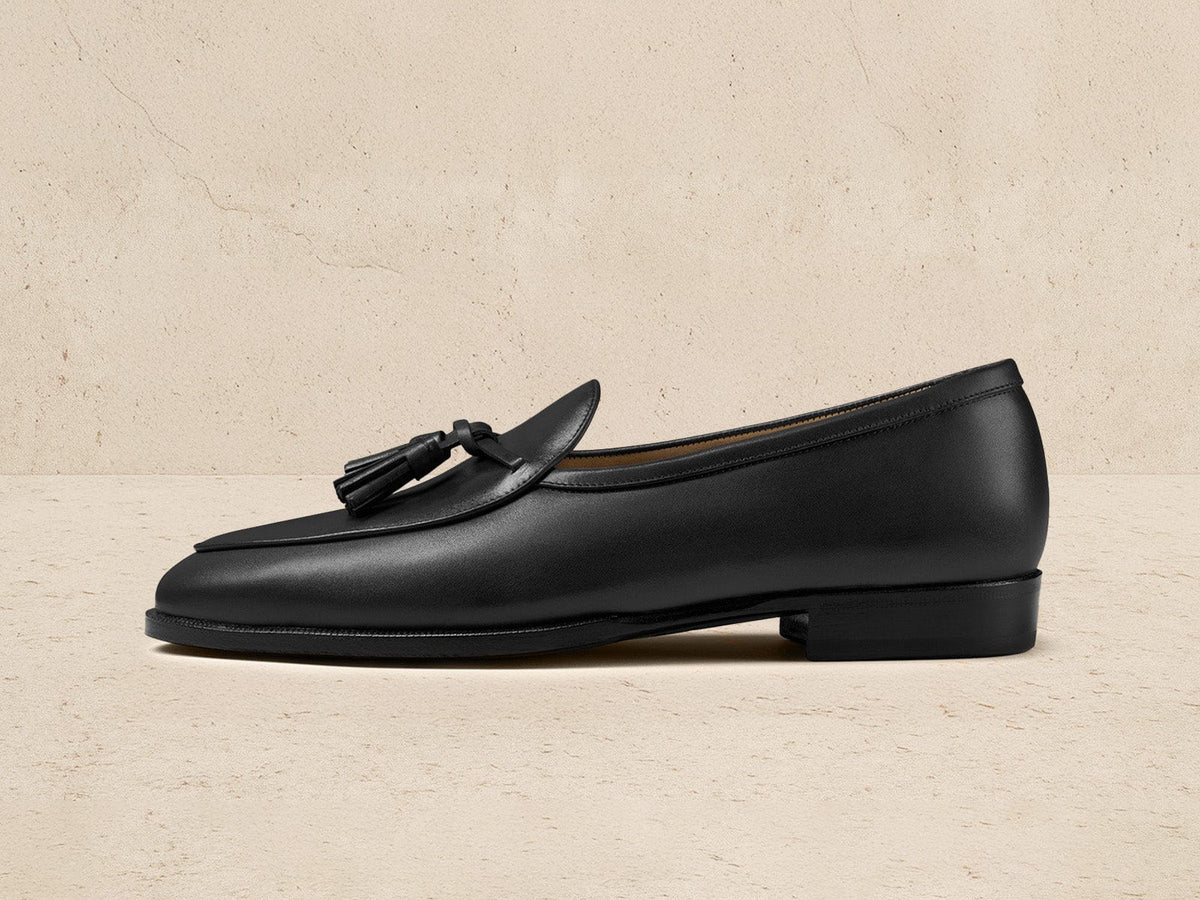 Grand Conti Tassel Loafers in Black Noble Calf