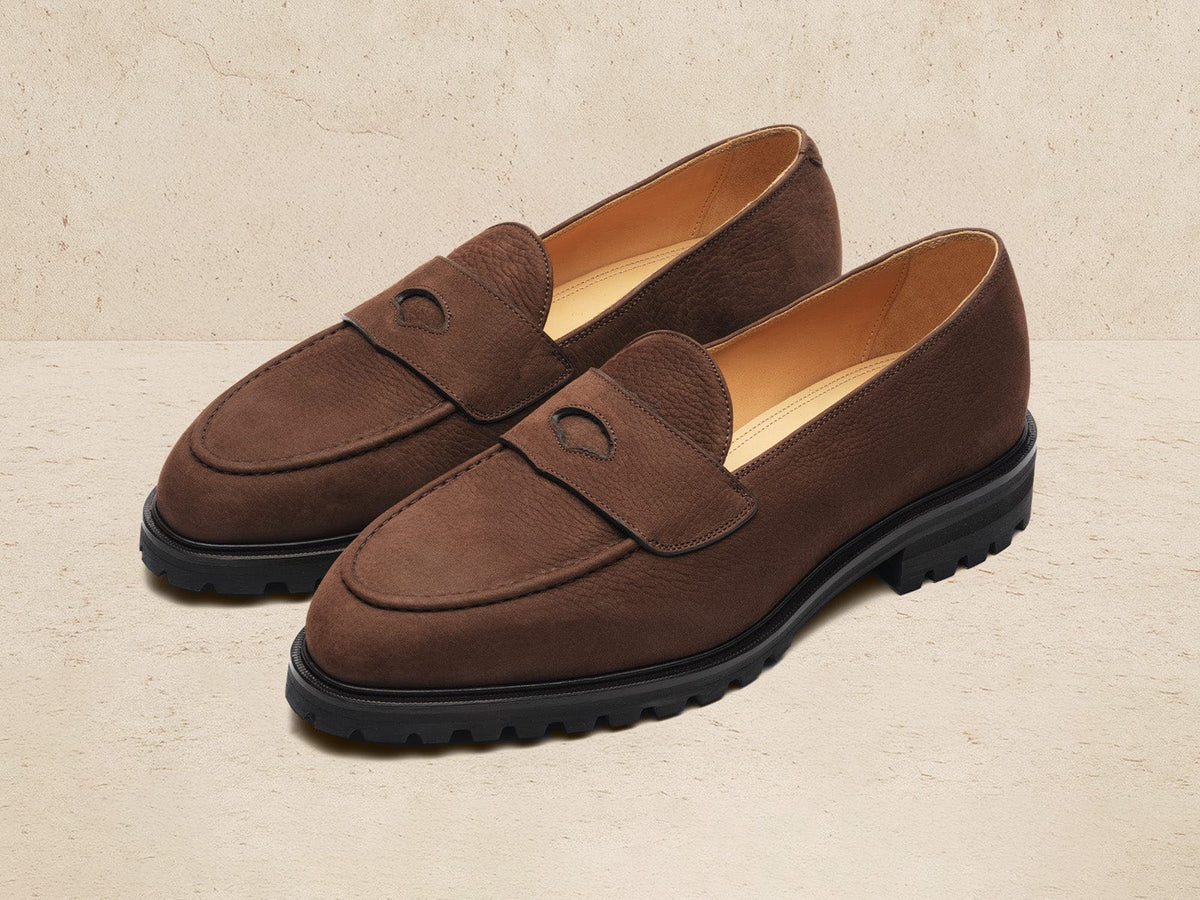 Pall Mall Loafers in Ebony Brown Nubuck