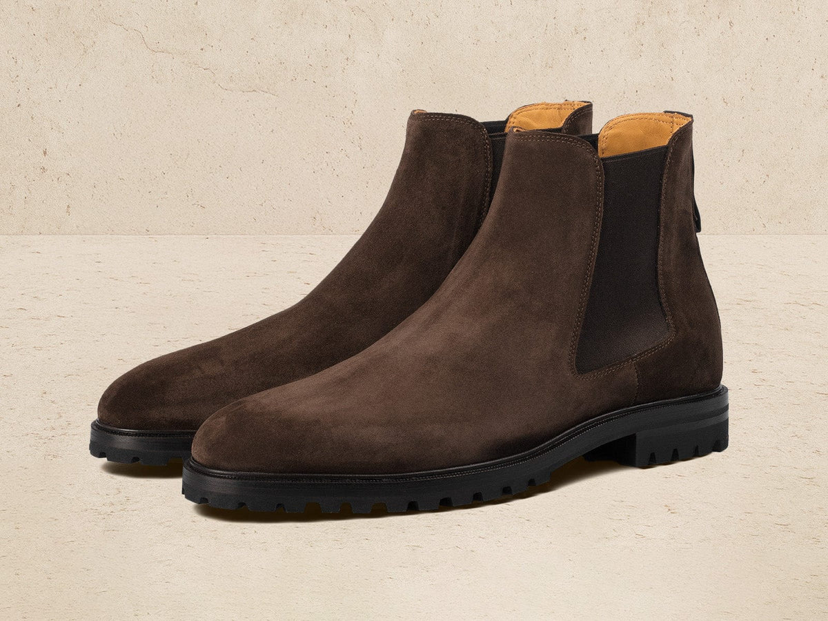 Ribot Boots in Dark Brown Shield Suede