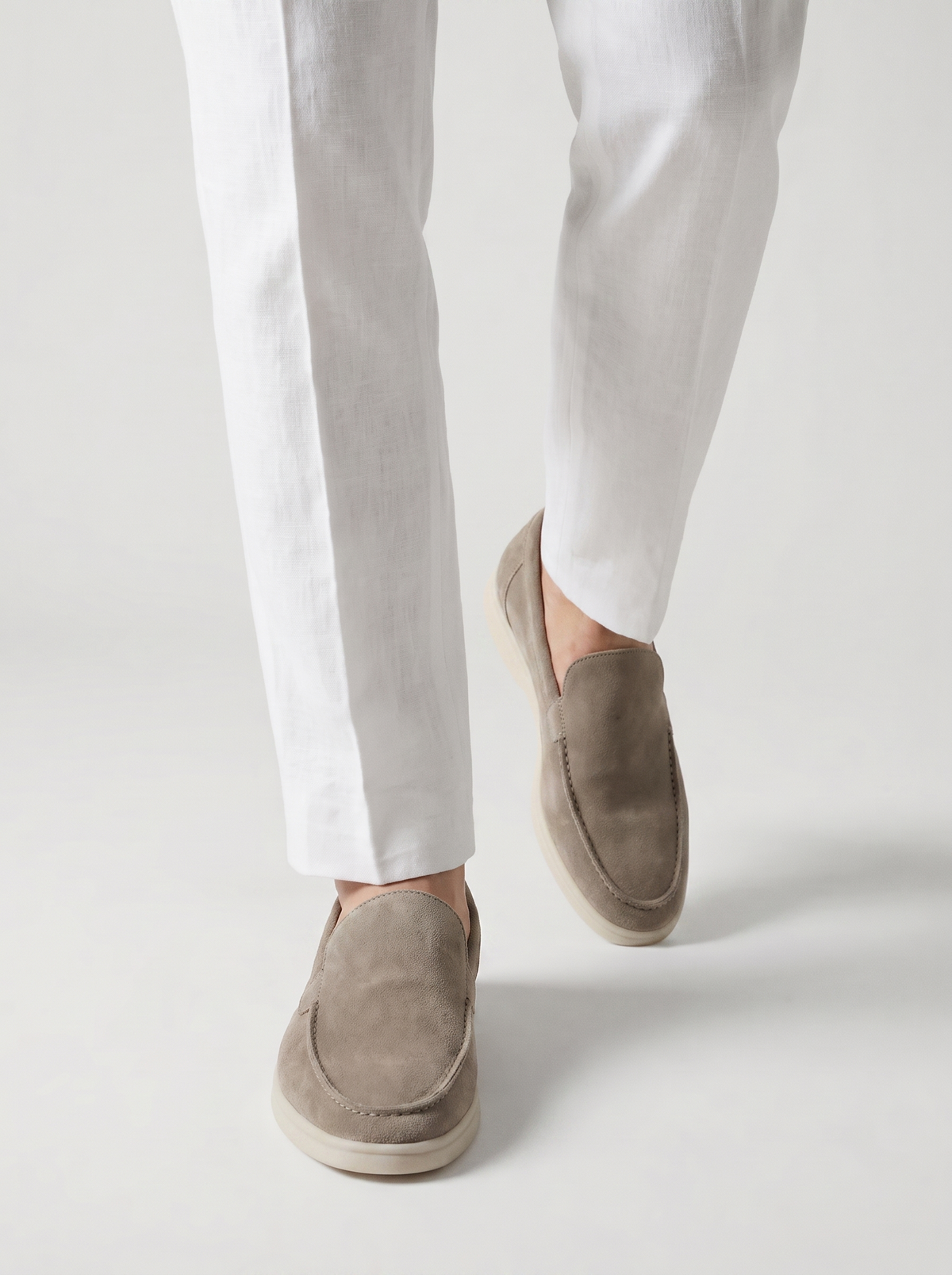 Light Grey Torino Loafers