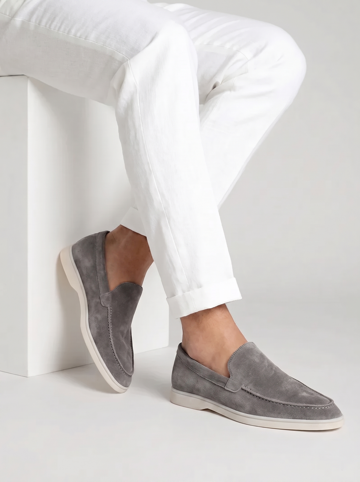 Grey Torino Loafers