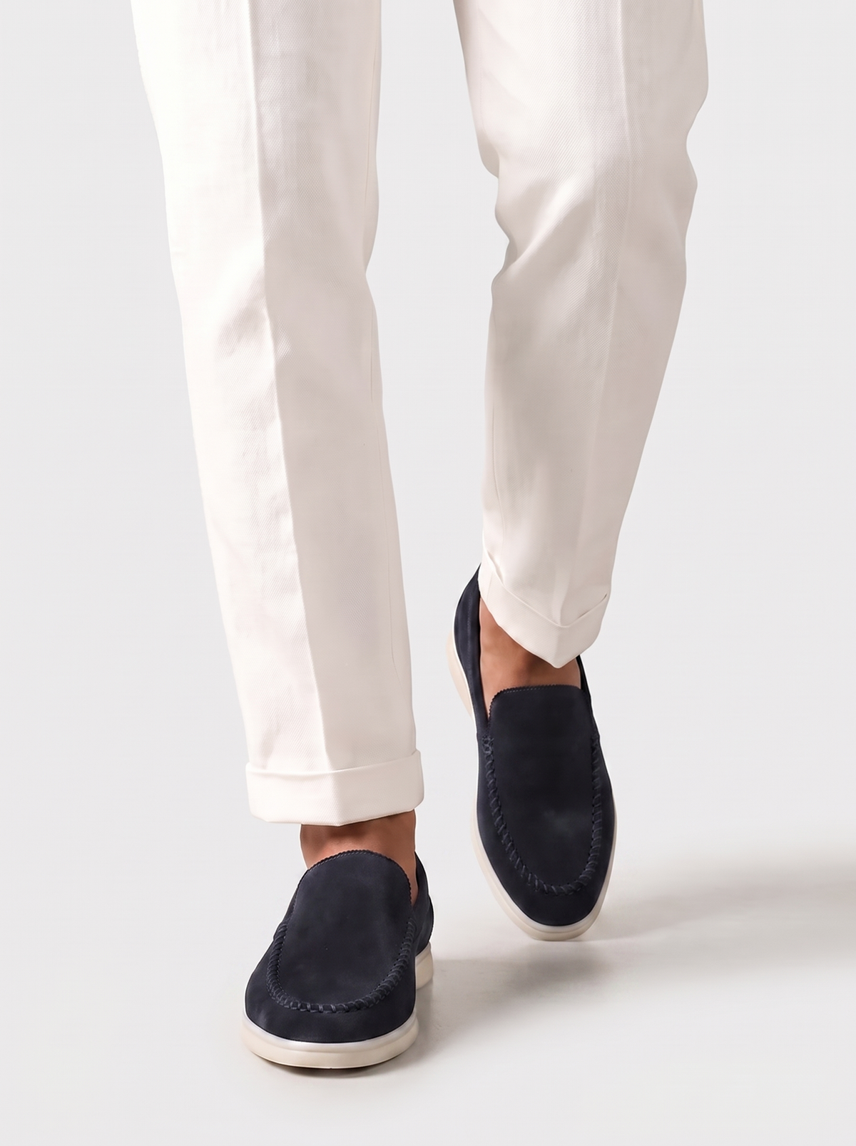 Navy Bellagio Loafers