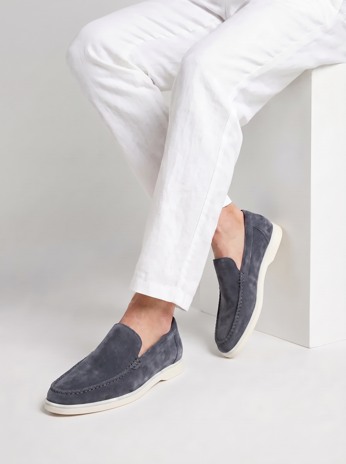 Steel Blue Bellagio Loafers