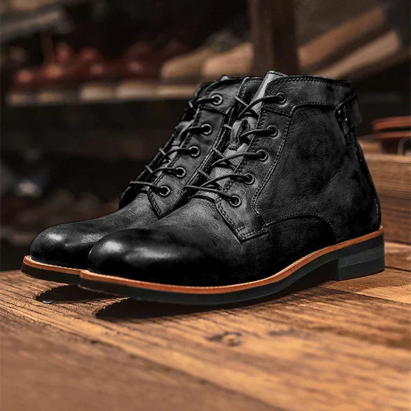 Smooth Leather Street Boots