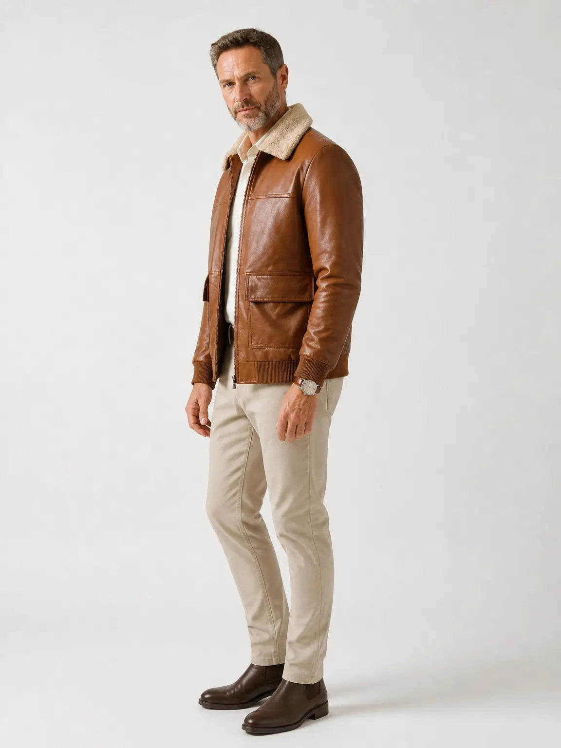 Laramie Sherpa-Collar Jacket