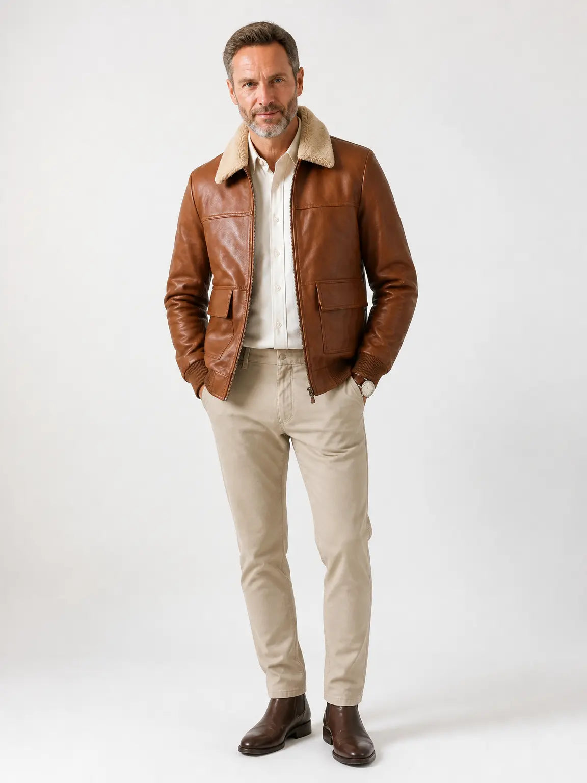 Laramie Sherpa-Collar Jacket