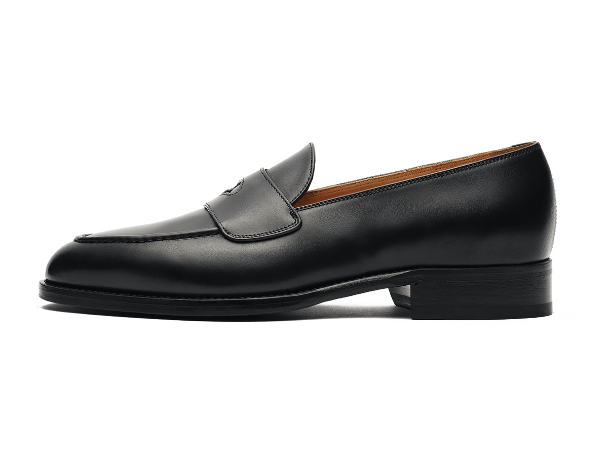 Berkeley Penny Loafers in Black Calf