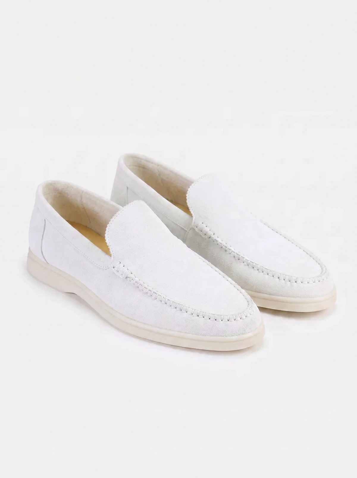White Bellagio Loafers