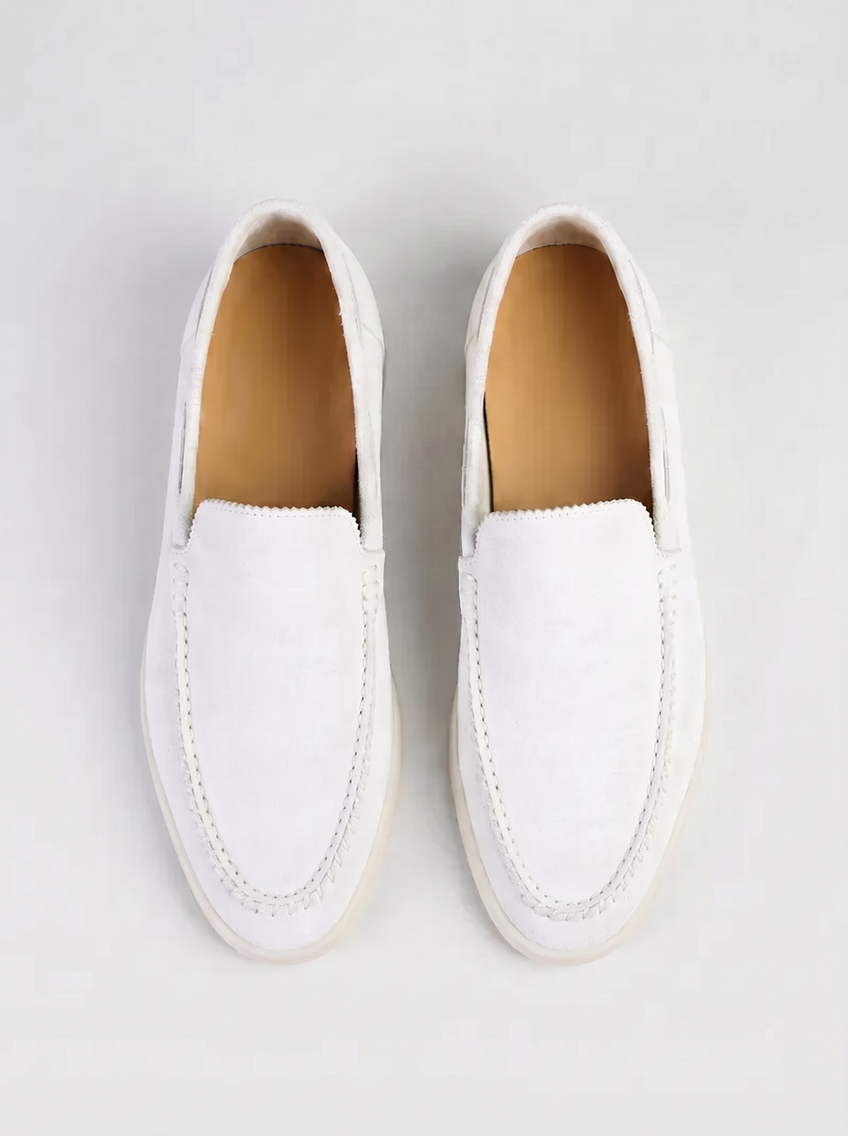 White Bellagio Loafers