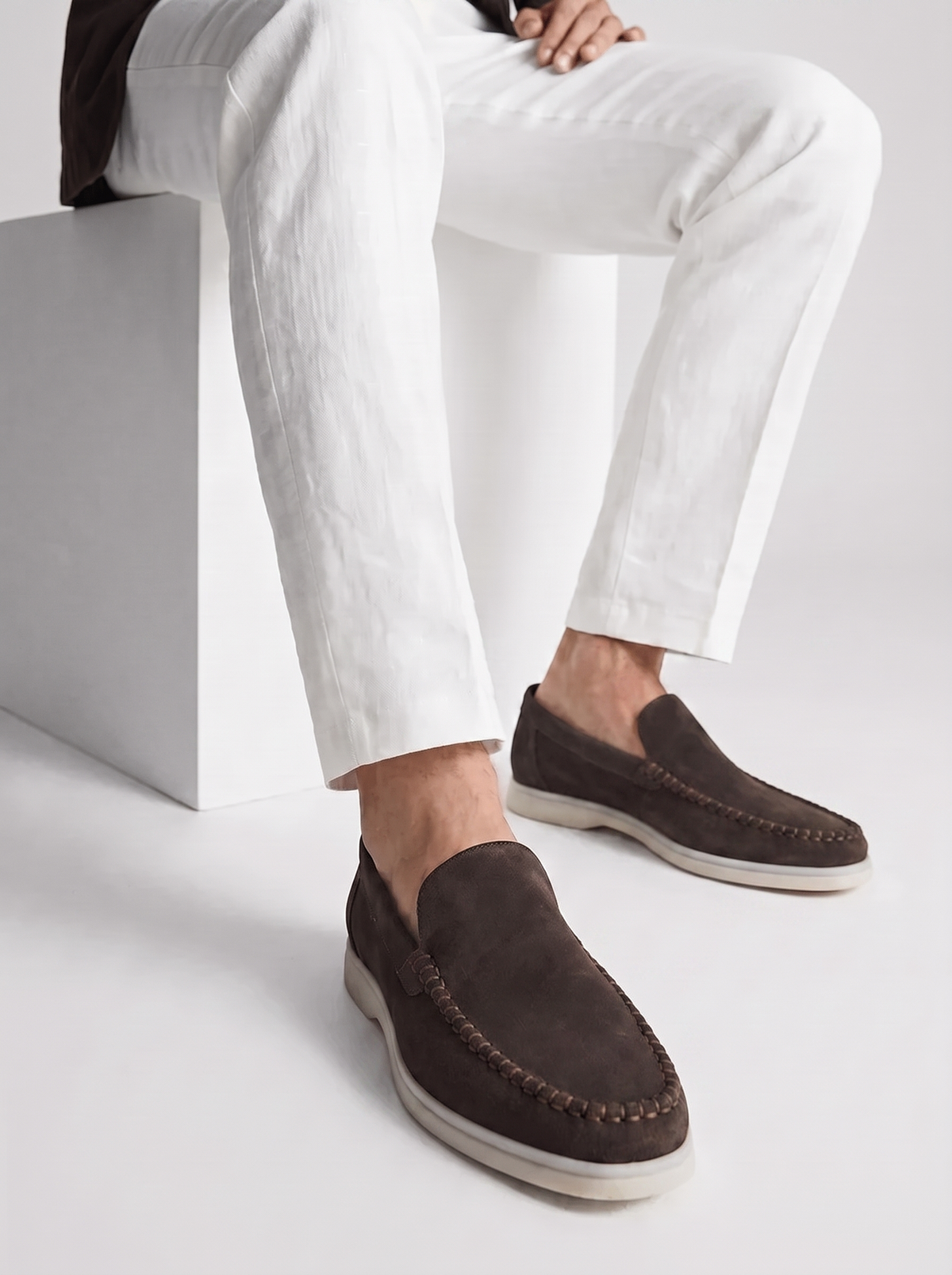 Warm Grey Bellagio Loafers