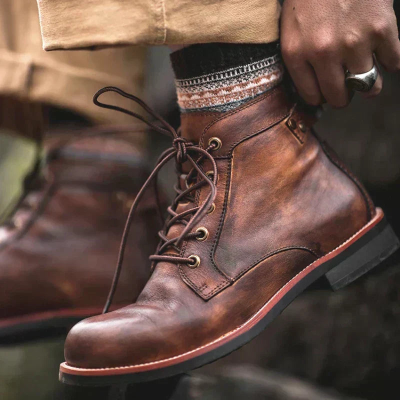 Smooth Leather Street Boots