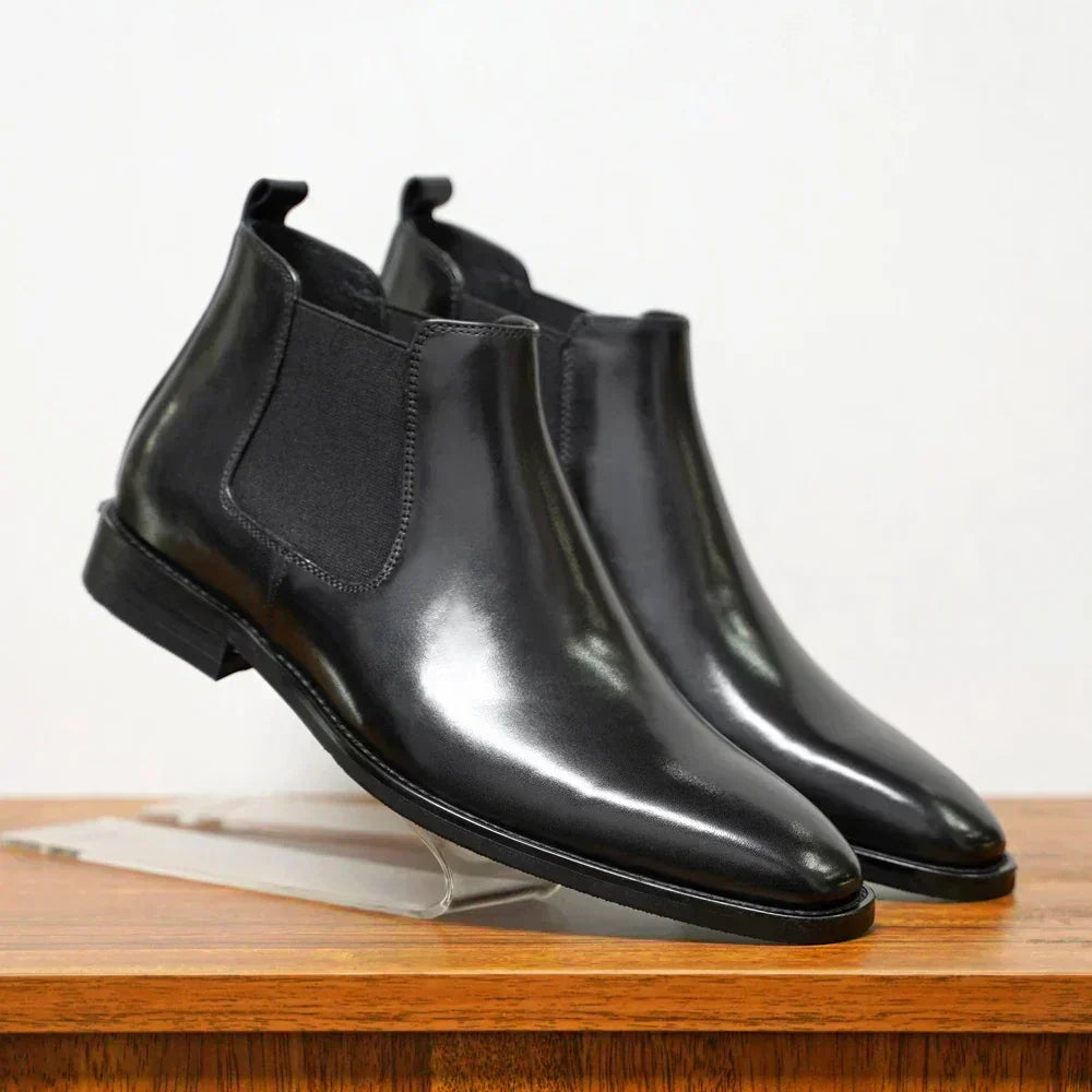 Refined Smooth Leather Boots